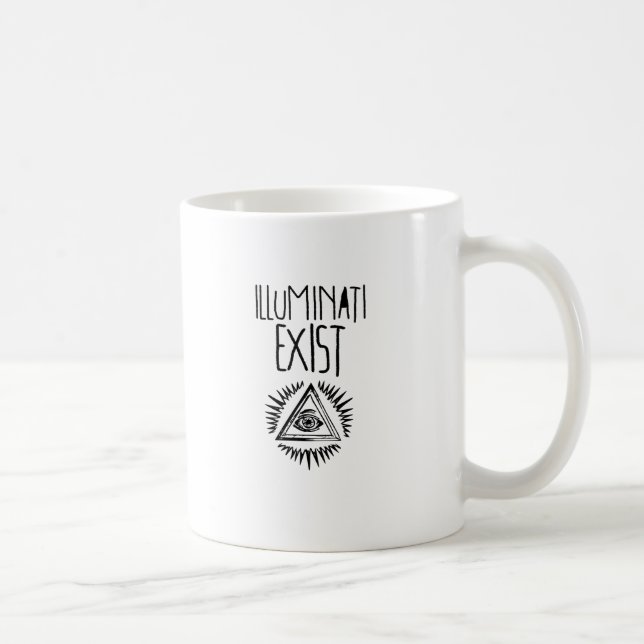 Caneca De Café illuminati tshirt (Direita)