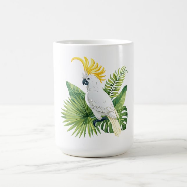 Caneca De Café Illustration of parrot cockatoo (Centro)
