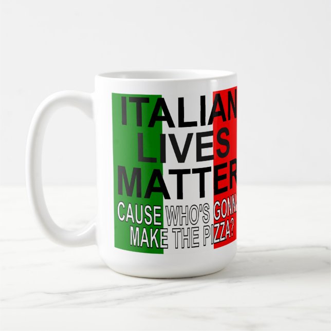 Caneca De Café ILM Quem vai fazer a pizza? (Esquerda)