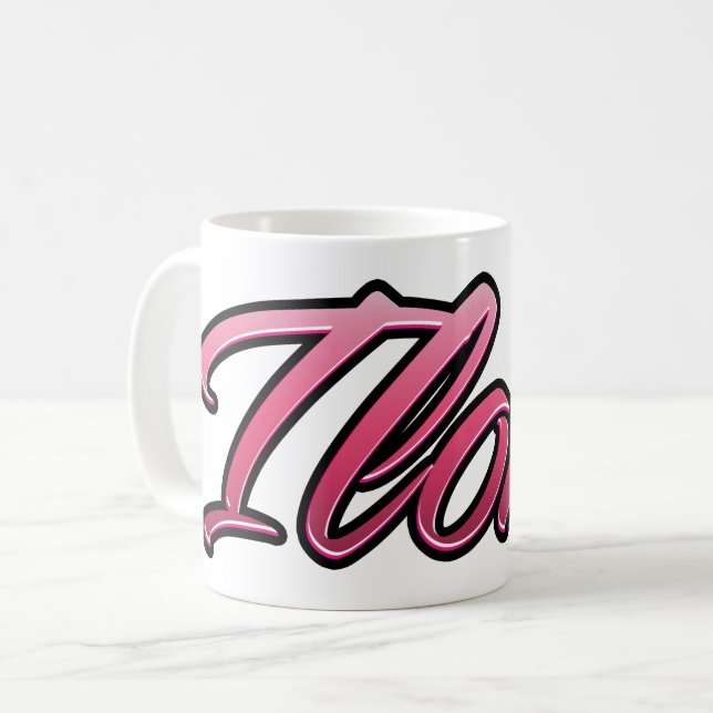 Caneca De Café Ilona faded pink Tasse Teetasse Kaffeetasse (Frente Esquerda)