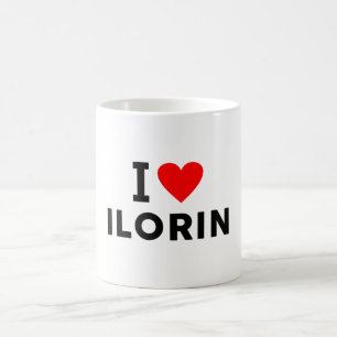Caneca De Café Ilorin Nigéria cidade do amor coração como símbolo