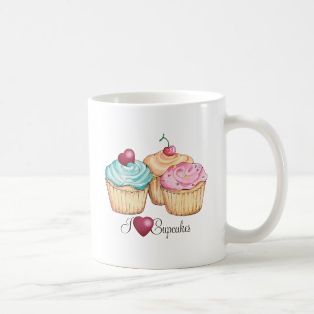 Caneca De Café ILoveCupcakes (Direita)