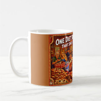 Caneca De Café “Ilusões da Dieta” – Um Retrato da Autoilusão