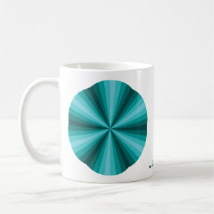 Caneca De Café Ilusões Ópticas Aqua Mug