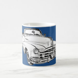 Caneca De Café Ilustração 1948 de prata do carro da raia de