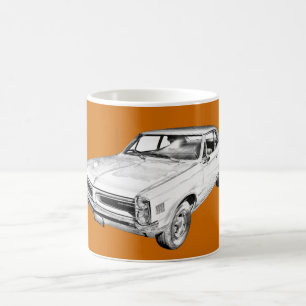Caneca De Café Ilustração 1966 do carro de Pontiac Le Mans