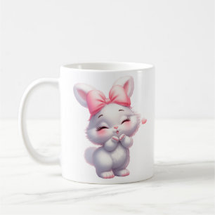 Caneca De Café Ilustração Adorável de Coelhozinho Bebê