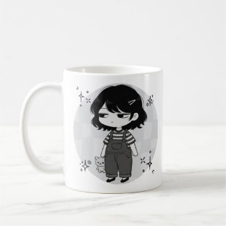Caneca De Café Ilustração Aestética de Chibi Menina Além do Limit