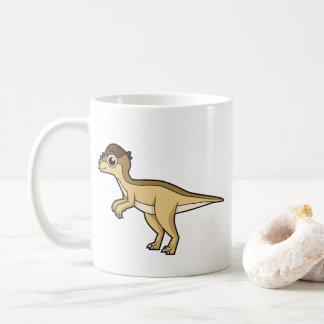 Caneca De Café Ilustração Bela De Um Dinossauro Paquicefalossauro