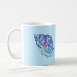 Caneca De Café Ilustração colorida da solha do oceano arco-íris