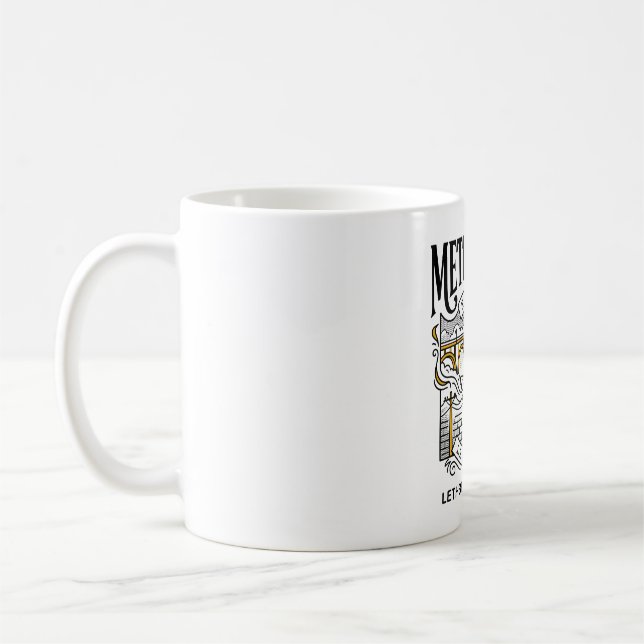 Caneca De Café Ilustração da Ponte de Nível Alto de Lethbridge Al (Esquerda)