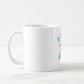 Caneca De Café Ilustração das Tartarugas do Mar de Aruba Beach