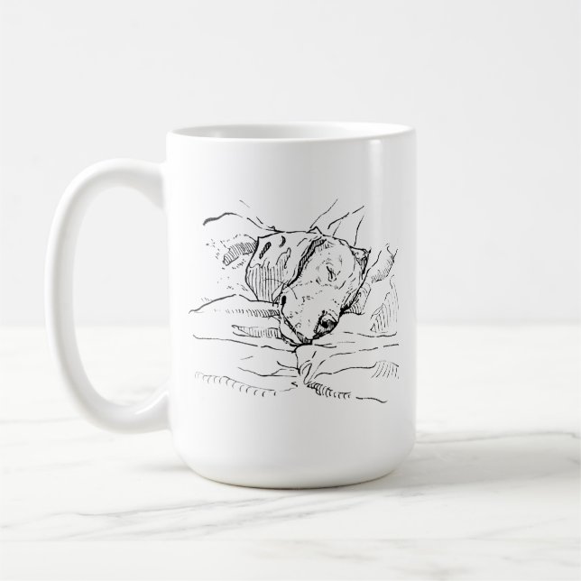 Caneca De Café Ilustração de Amante de Cachorro Beagle  (Esquerda)