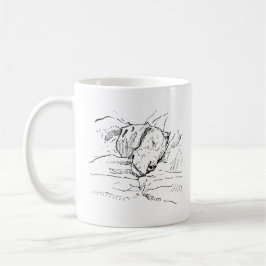 Caneca De Café Ilustração de Amante de Cachorro Beagle