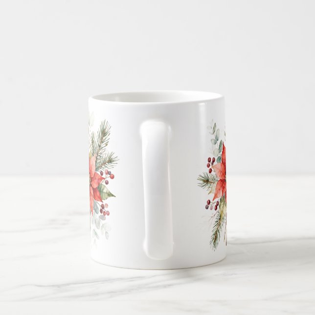 Caneca De Café Ilustração de Animais de Natal Fofos (Alça)