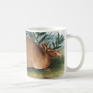 Caneca De Café Ilustração de Armadillo (Dasypus Peba) com nove fa