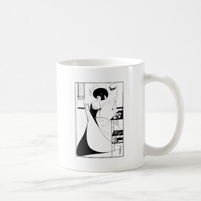 Caneca De Café Ilustração de Aubrey Beardsley Salome (Direita)
