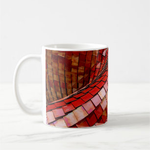 Caneca De Café Ilustração de azulejos vermelhos