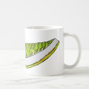 Caneca De Café Ilustração de cor d'água de fruta com fatia de lim