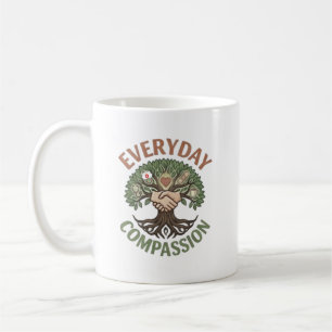 Caneca De Café Ilustração de Enfermeira de Compaixão Diária