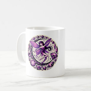 Caneca De Café Ilustração de Fada Roxa