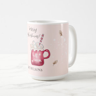 Caneca De Café Ilustração de Férias de Cacau Quente Fofa