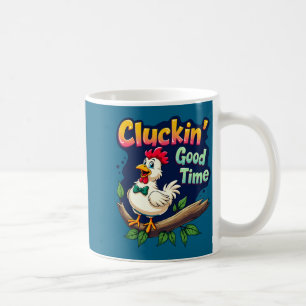 Caneca De Café Ilustração de Frango Engraçado de Boas Risadas