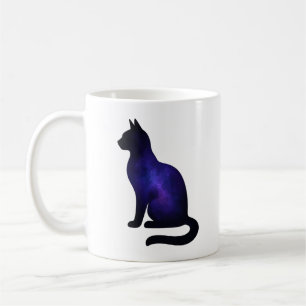 Caneca De Café Ilustração de Gato Galáxia Amante de Gato Nebulo