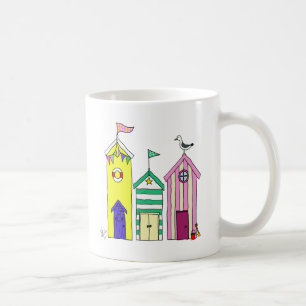Caneca De Café Ilustração de Huts de Praia 1
