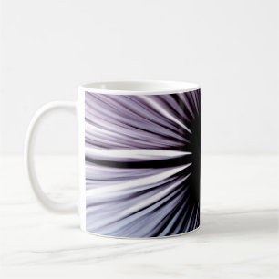 Caneca De Café Ilustração de ilusão óptica branca e preta