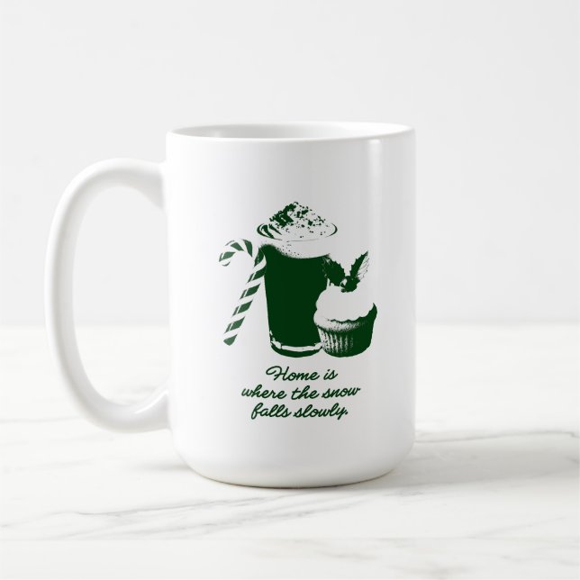 Caneca De Café Ilustração de inverno (Esquerda)