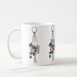 Caneca De Café Ilustração de Macrame com Fábrica de Corte