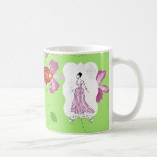 Caneca De Café Ilustração de Moda Fois à Paris