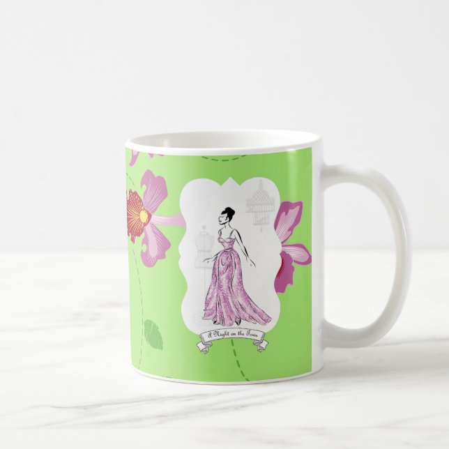 Caneca De Café Ilustração de Moda Fois à Paris (Direita)