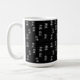 Caneca De Café Ilustração de Números Ge’ez – Etíope Tradicional