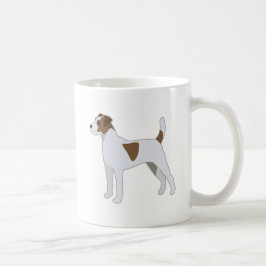 Caneca De Café Ilustração de Raça de Cachorro Parson Russell Terr