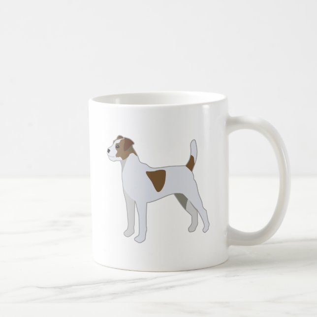 Caneca De Café Ilustração de Raça de Cachorro Parson Russell Terr (Direita)
