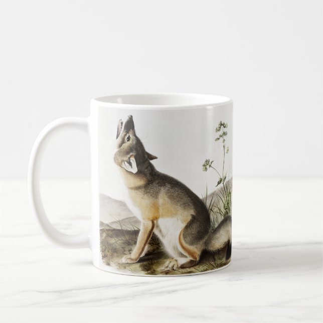 Caneca De Café Ilustração de Raposa Swift (Vulpes velox) (Esquerda)