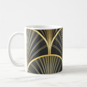 Caneca De Café Ilustração de Textura Geométrica Art Deco