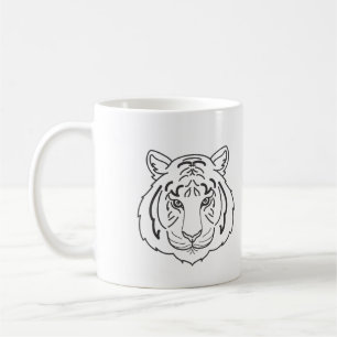 Caneca De Café Ilustração de Tigre