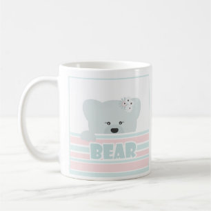 Caneca De Café Ilustração de ursinho infantil impressão infant