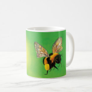 Caneca De Café Ilustração de voo de abelha