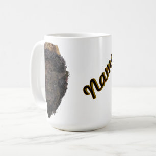Caneca De Café Ilustração Detalhada de uma Cabeça de Bisão Americ