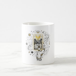 Caneca De Café Ilustração do Cartão de Tarot dos Amantes Arte Cel