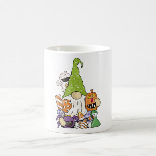 Caneca De Café Ilustração do Cartoon Gnomo do Halloween de Kawaii