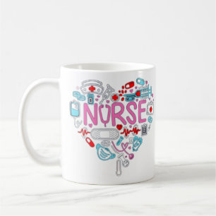 Caneca De Café Ilustração do Enfermeiro