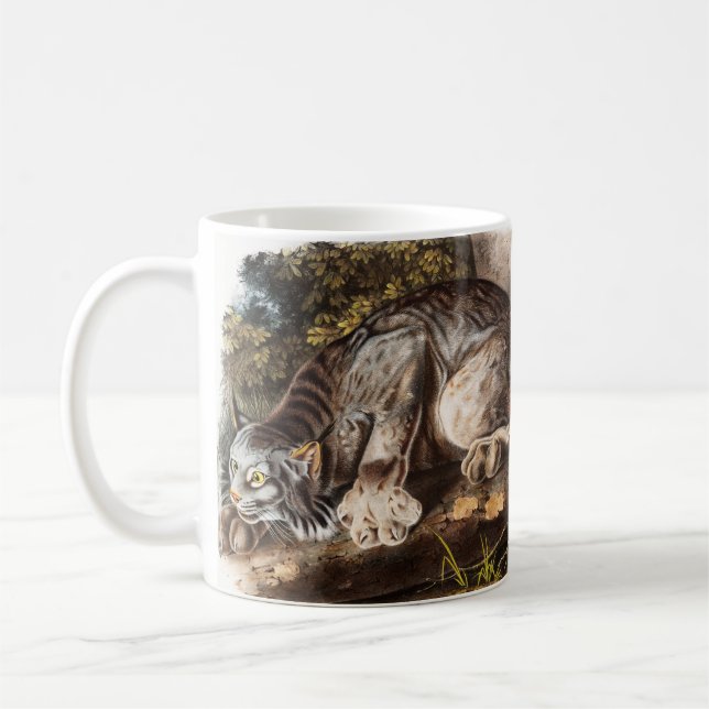 Caneca De Café Ilustração do Lynx (Lynx Canadensis) do Canadá (Esquerda)