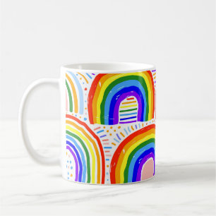 Caneca De Café Ilustração do Marcador Arco-Íris: Pat Infantil Sem