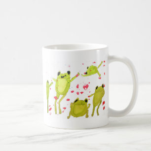 Caneca De Café Ilustração do sapo de corte