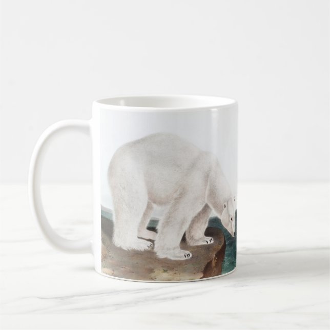 Caneca De Café Ilustração do Urso Polar (Ursus maritimus) (Esquerda)